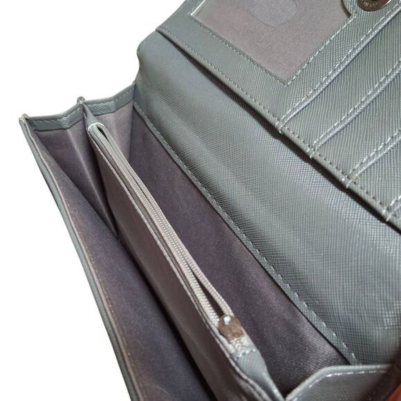 Damsel in Defense The Daphne Concealed Collection Gold Glitter Long Wallet - Picture 6 of 6